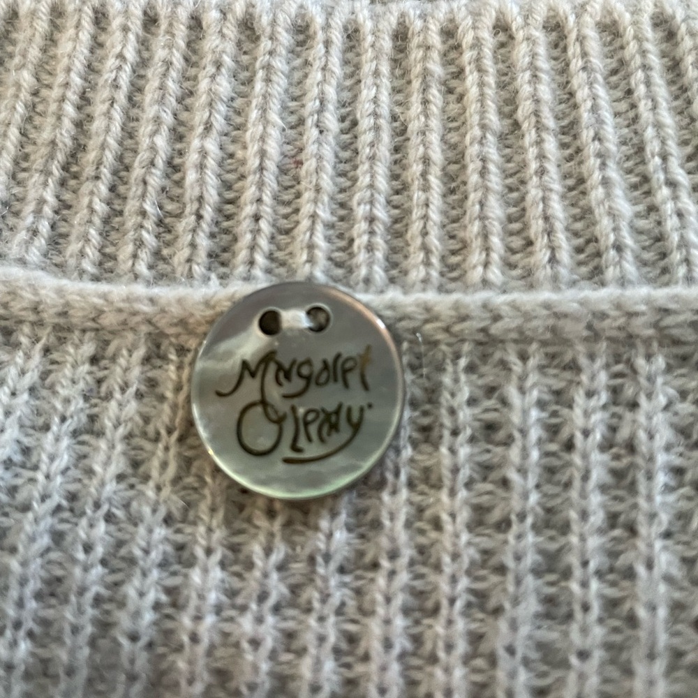 MARGARET O’LEARY 100% Cashmere sweater. Light gray. Size XS - Picture 4 of 4
